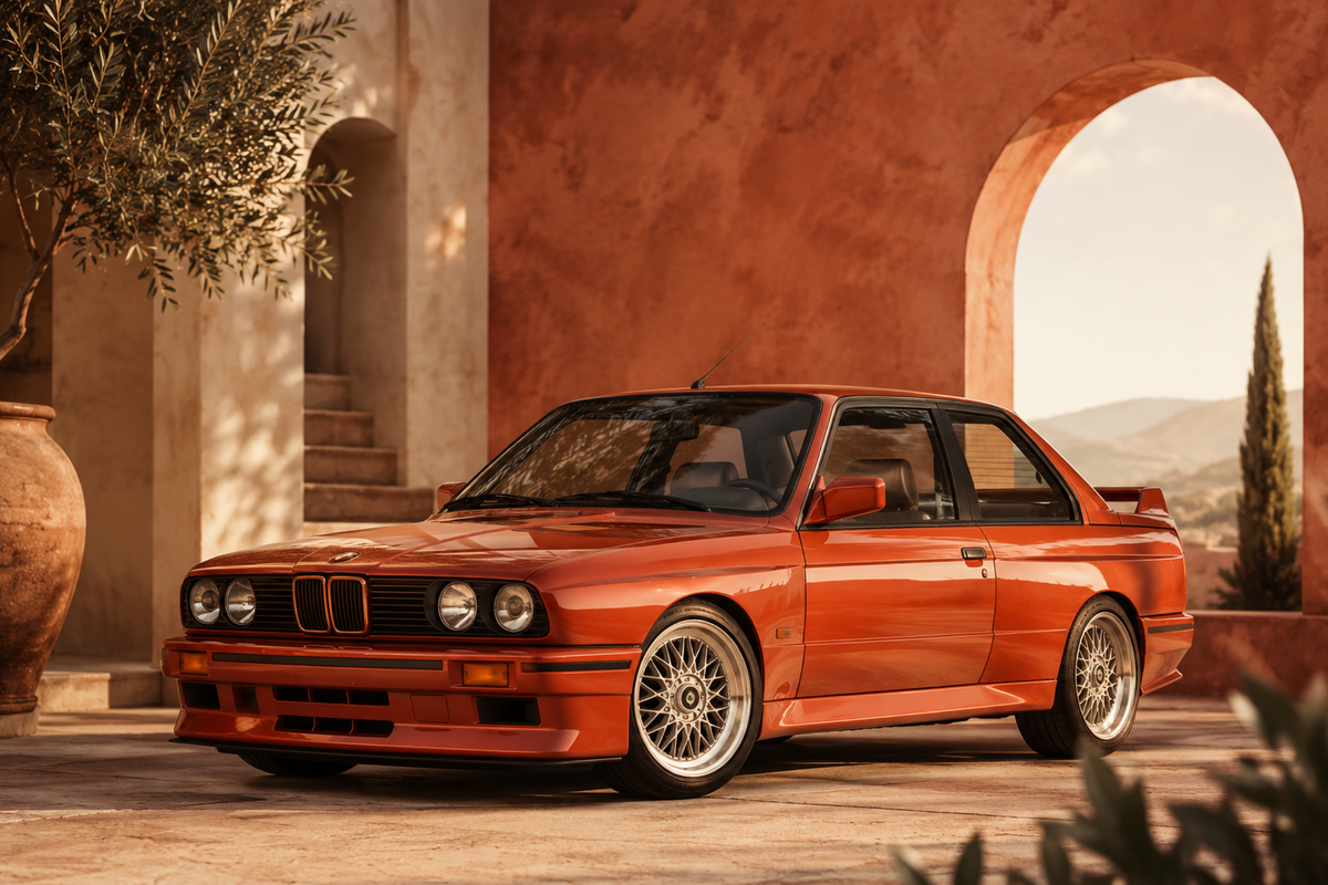 Rosso M3 – Classic Red Performance Coupe Signature Canvas Wall Art