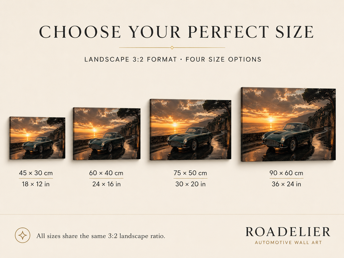 Coastal Reverie canvas size guide